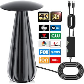 TV Antenna for Smart TV Indoor-Pro TV Antenna with 880+Miles Range,Indoor Outdoor TV Antenna Support 4K 8K 1080p Fire Stick-Digital Antenna for Smart TV Receive All Local Channels-30ft Coaxial Cable