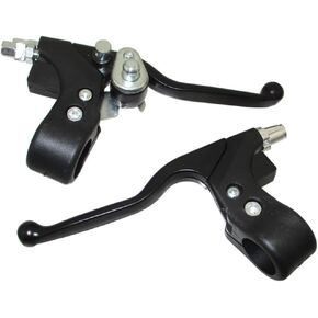 Mini Bike Right Dual Twin Brake Lever Left for 2 Stroke Water Cool Pocket Bike 47cc 49cc ATV Quad