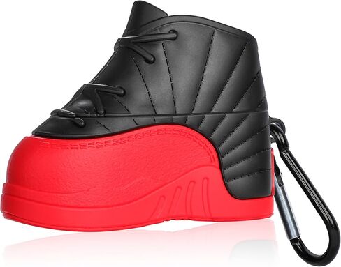 حافظة Lupct Fashion لـ AirPod Pro 2019/Pro 2 Gen 2022، حافظات تغطية لطيفة ومضحكة ورائعة للرجال والأولاد والبنات المراهقات والنساء، شخصية ممتعة ثلاثية الأبعاد عصرية وأنيقة جدًا لـ AirPods Pro Air Pods Pro (حذاء أسود أحمر) in Kuwait