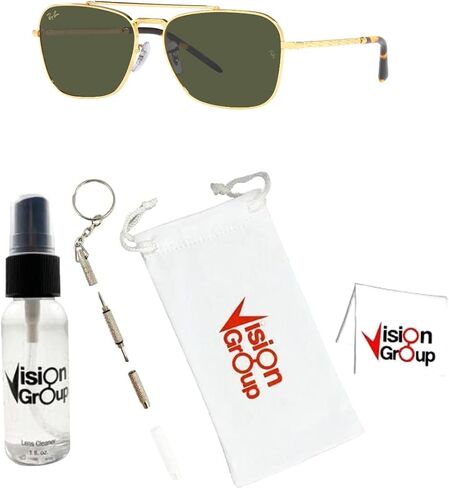 Ray-Ban RB3636 New Caravan Sunglasses + Vision Group Accessories Bundle in Saudi Arabia