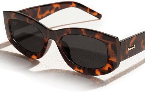 FURTALK Retro Polarized Sunglasses for Women Rectangular Cateye Classic UV400 Protection FT2314 in Kuwait