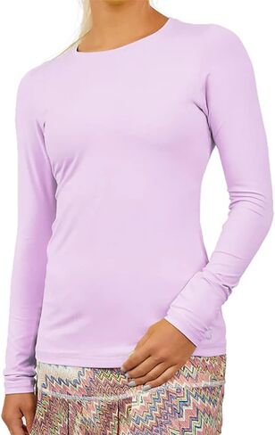 SOFIBELLA UV Colors Womens Long Sleeve Tennis Shirt in Saudi Arabia