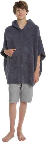Barefoot Dreams CozyChic Youth Ribbed Cozy Poncho, Kids Poncho in Saudi Arabia