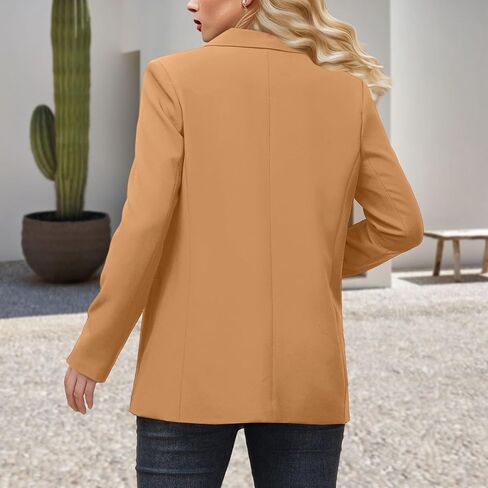 Womens Casual Blazers Long Sleeve Fashion Suit Jacket Open Front Lapel Collar Cardigan in Kuwait