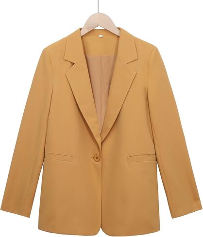 Womens Casual Blazers Long Sleeve Fashion Suit Jacket Open Front Lapel Collar Cardigan in Kuwait