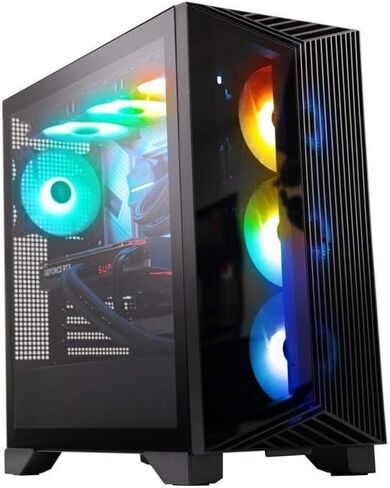 سطح المكتب للألعاب MSI Aegis ZS2: AMD Ryzen R9-7900، Geforce RTX 4080 Super، 32 جيجابايت DDR5، 2 تيرابايت m.2 NVMe SSD، تبريد سائل، واي فاي، لوحة مفاتيح وماوس، سهل الاستخدام، Windows 11 Home: A7NUG-816US in Saudi Arabia