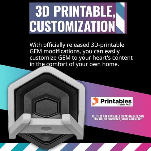 Cooler Master MasterAccessory GEM White Magnetized Multi-Surface Mounting Gaming Storage, Peripherals, Gamepads, Headsets, VR Headsets, Mobile Phones, Rubberized Protective Arms (MCA-U000R-WPHK00) in Saudi Arabia