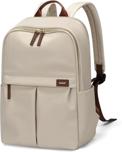GOLF SUPAGS Laptop Backpack with Separate Laptop Compartment Water Resistant Computer Backpacks Fits 15 Inch Notebook Travel Work Bags for Women (Apricot) in Kuwait