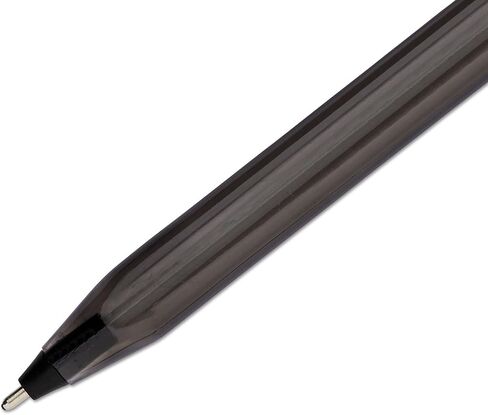 Paper Mate Inkjoy 100 Ballpoint Pen, Stick, Medium 1 Mm, Black Ink, Black Barrel, Dozen in Saudi Arabia