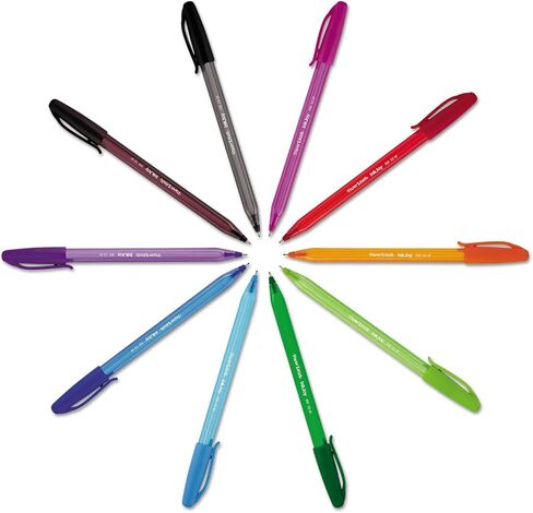 Paper Mate Inkjoy 100 Ballpoint Pen, Stick, Medium 1 Mm, Black Ink, Black Barrel, Dozen in Saudi Arabia