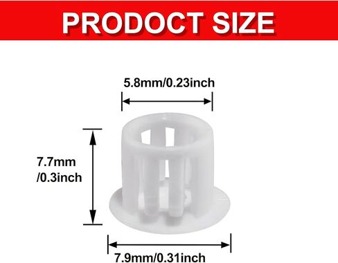 30Pcs 1-1/4 inch (32mm) White Hole Plugs, Plastic Round Flush Type Panel Plugs Fastener Cover for Furniture Protectors in Saudi Arabia