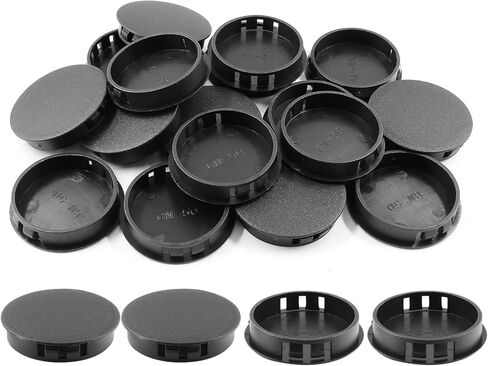 30Pcs 1-1/4 inch (32mm) White Hole Plugs, Plastic Round Flush Type Panel Plugs Fastener Cover for Furniture Protectors in Saudi Arabia