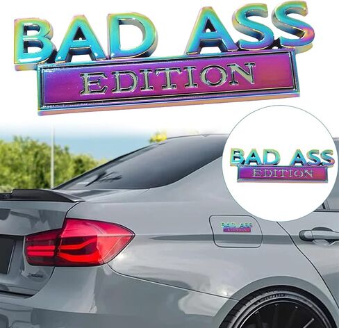 Car Exterior Emblems Badge 3D Sticker Decal Emblem 3D Badge Decal Car Truck Replacement Fit for All Cars(Golden Cyan) in Saudi Arabia