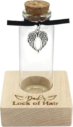 Personalized Loss of Loved One Photo Frame Memorial，Custom lock of Hair Keepsake Jar,Remembrance Gift，Bereavement Gift,Sympathy Gift for Lost Mom, Dad， Friends, Sisters, Grandparents (Style C) in Saudi Arabia