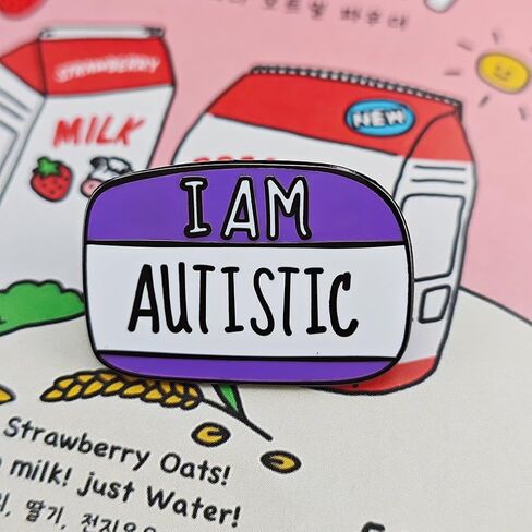 Autism Awareness Pin, Pin for Women, Men, Girls and Teens, Autism I Am Brooch in Saudi Arabia