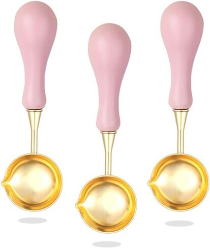 yolakis ملعقة ختم الشمع 3pcs الكهربائية ختم الشمع ملعقة أكثر دفئا الأرجواني الشمع ختم ملعقة ذوبان لختم الشمع ختم المغلف DIY الحرفية ختم الشمع (ملعقة الشمع الأرجواني) in Kuwait