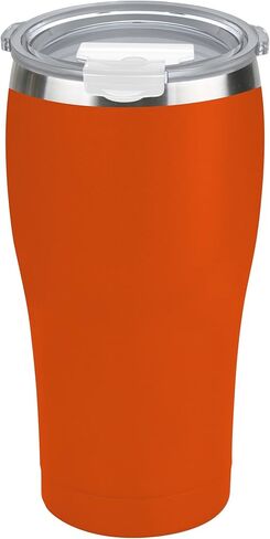 Tahoe Trails Trails Stainless Steel Tumbler Vacuum Insulated Double Wall Travel Cup With Lid, Red Orange 30Oz in Kuwait