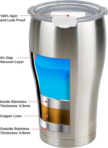 Tahoe Trails Trails Stainless Steel Tumbler Vacuum Insulated Double Wall Travel Cup With Lid, Red Orange 30Oz in Kuwait