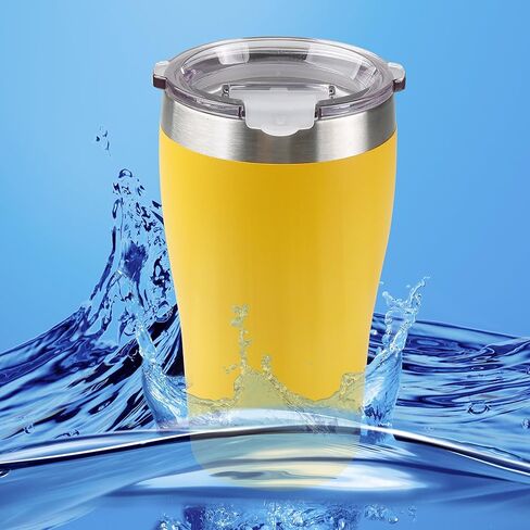 Tahoe Trails Trails Stainless Steel Tumbler Vacuum Insulated Double Wall Travel Cup With Lid, Red Orange 30Oz in Kuwait