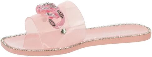 bebe Womens Lacina Embellished Slip-On Slide Sandals in Saudi Arabia