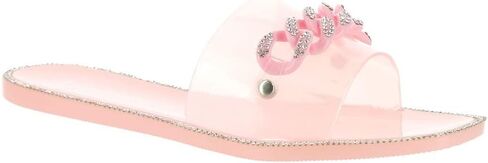 bebe Womens Lacina Embellished Slip-On Slide Sandals in Saudi Arabia