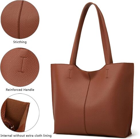 حقائب يد Ashioup للنساء مع مجموعة محفظة صغيرة من الجلد الصناعي وحقيبة كتف بسحاب in Kuwait