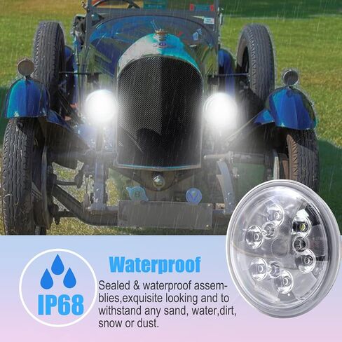 مصباح هبوط الطائرات LED PAR36 من Ourbest أبيض، 4.5 بوصة Par36 أضواء عمل درجة الطيران أبيض 6000K مناسب لجرار John Deere/الطائرات/القارب/الطرق الوعرة in Kuwait