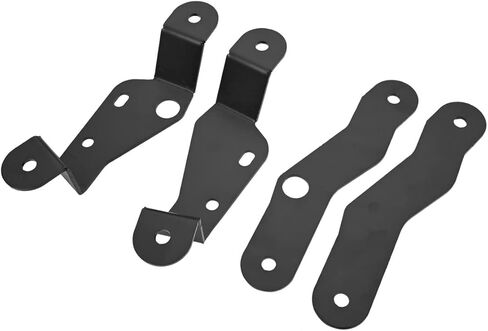 دعامات تثبيت مزدوجة على شكل عمود، دعامات إضاءة LED للخندق الجانبي، مفصل للزجاج الأمامي السفلي، طقم دعامات تثبيت للضوء لفورد برونكو للطرق الوعرة 2/4 باب 2021 2022 2023، قطعتان in Kuwait