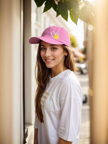 Pickleball Hat with Gift Box, Pickleball Gifts for Women Men, Adjustable Embroidered Heart Pickleball Baseball Cap in Saudi Arabia
