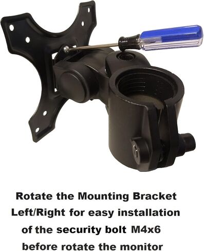 EZM Single Bracket Mounting Head Kit for 1 3/8" (35 mm) Diameter Pole Mount with VESA 75/100 (002-002H) in Saudi Arabia