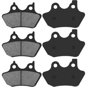 Front and Rear Brake Pads for Harley FLHTCU-I Electra Glide Ultra Classic/FLHRCi Road King Classic/Touring FLHT 2000-2007 Dyna FXDLi Dyna Low Rider (Spoke Wheels) Heritage Softail Night Train