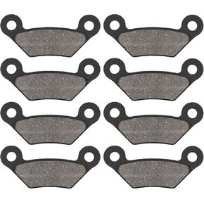 Front & Rear Brake Pads Compatible with John Deere Gator XUV 620i Gator 2010, Gato 850D Diesel 2010, HPX 4x4 2010-2011