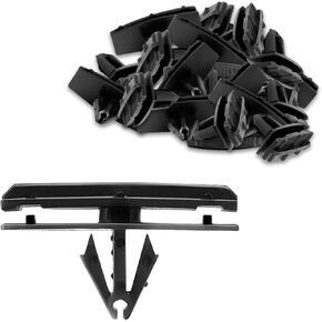 30 Pcs Fender Flare Clips, Rocker Moulding Retainer Clip Replacement, Auto Door Guards Trim Clips, Universal Rocker Moulding Retainer Clip for Wheel Fender Flare, Black Nylon Car Accessories