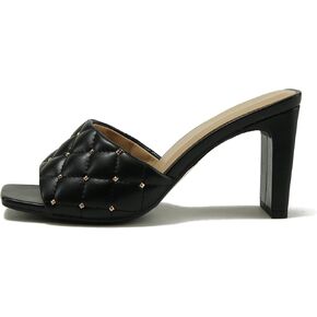 Soda JELLO ~ Women Slip On Diamond Quilted Stud Gem Jewel Fashion Flat Heel Sandal in Kuwait