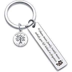 Family Bonus Daughter Jewelry Aunt Gift Mother Gift Stepmom Gift Stepson Gift Sister in law Gift Mother in law Gift Best Friend Jewelry Family Keychain