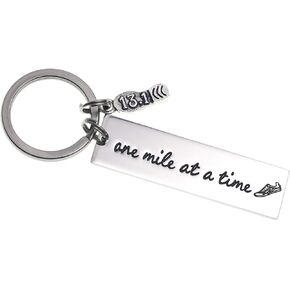 LParkin Cross Country Keychain Jewelry Coach Training One Mile at A Time