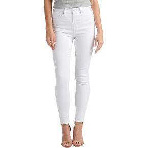 JAG Jeans Women's Valentina High Rise Skinny Pull-on Jeans, White, 8 in Kuwait