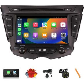 CUSP Android Car Stereo Radio GPS for Hyundai Veloster 2011- Head Unit Multimedia with Car Play and Android Auto Navigation Touch Screen Autoradio Bluetooth WiFi DSP CANBUS Multimedia Player