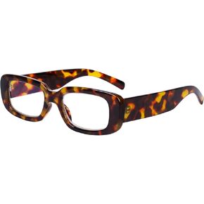 DOOViC Trendy Reading Glasses for Women Stylish Design Blue Light Blocking Readers 1.75 Strength