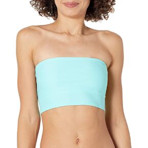 Body Glove Women's Standard Smoothies Sunrise Solid Bandeau Style Bikini Top Swimsuit