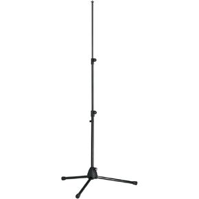 K&M König & Meyer 19900.500.55 Tripod Microphone Stand | Lightweight Base | Sturdy Folding Legs | Adjustable Height Clutch Up To 58" | Storage/Travel Compact Design | Pro Grade | German Made | Black