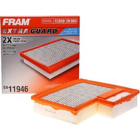 FRAM Extra Guard CA11946 Replacement Engine Air Filter for Select Ford Models, Provides Up to 12 Months or 12,000 Miles Filter Protection