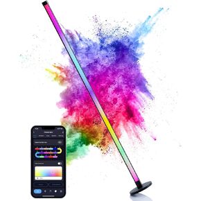 Smart Floor Lamp Works with Alexa, Modern Led Floor Lamp with Remote, Voice & App Control, Music Sync, 16 Million Color Changing, Mood Lighting Smart RGB Floor Lamps for Living Room Bedroom…