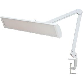 LED Architect Desk Lamp, 2300 Lumens, Dimmable, Metal Swing Arm, 5 Color Temperatures, 30W, Ideal for Task Work, Drafting, Reading, Clamp-on Office Table Lamp with 360 Bright LEDs(Black)