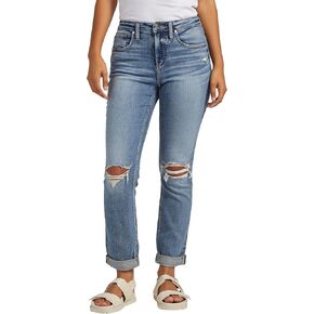 Silver Jeans Co. Women's Beau High Rise Slim Leg Jeans
