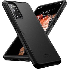 NTG 【𝟮𝟬𝟮𝟮 𝗡𝗲𝘄 حافظة مقاومة للصدمات مصممة لهاتف Samsung S20 FE 5G، حافظة حماية نحيفة متينة وخفيفة الوزن لهاتف Samsung Galaxy S20 FE، أسود