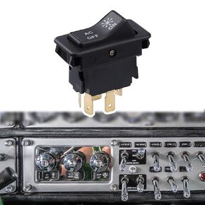 Air Condition Rocker Switch Fit for Peterbilt 335 355 378 379 385, A/C Switch Replace 832-0001-000 8320001000