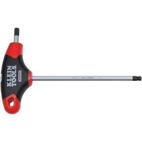 Klein Tools JTH6E11BE 3/16-Inch Ball End Hex Key with Journeyman T-Handle, 6-Inch