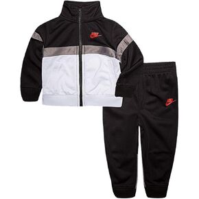 Nike Boy's 2 Piece Tracksuit (Black(76E633-023)/White, 3T)