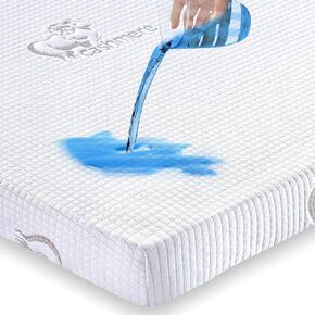 Waterproof Pack and Play Sheets & Noiseless, Ultra-Soft Breathable Mattress Cover for Pack and Plays, Playards and Mini Cribs, Machine Washable and Drying